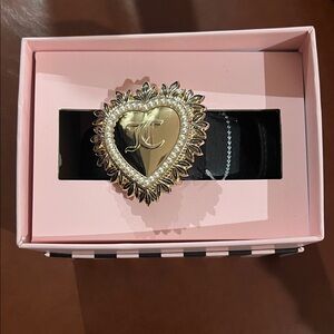 Gold and Black Heart Buckle Belt
